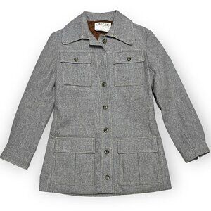 Jaeger London Vintage 90s WOOL Luxury Designer Pea Coat Jacket - Small